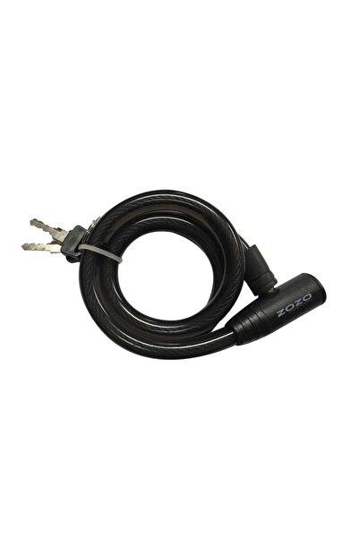 Zozo EVO 12x800 Mm Anahtarlı Bisiklet Kilidi Siyah