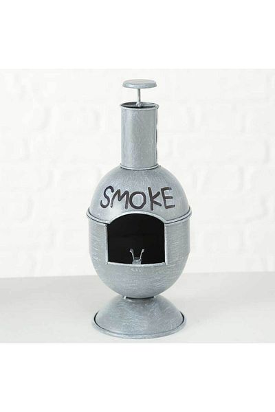 Homelux Outdoor ashtray, h 25 cm, metal, grey/black