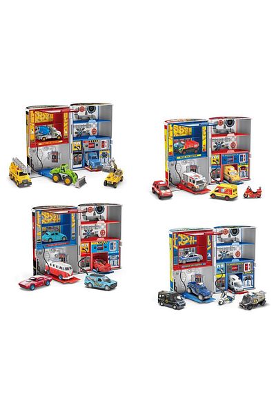 STEM Motor Oil Service Station Parking Lot - 1PC Color May Vary