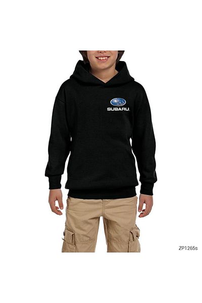 Z zepplin Subaru Logo Black Kids Hooded Sweatshirt