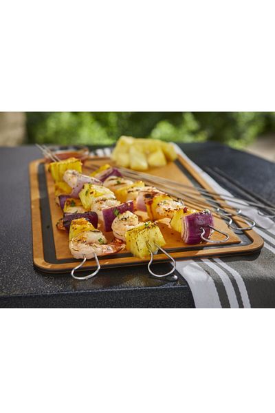 WEBER 8-Piece Stainless Steel Dishwasher Safe Barbecue Skewer Set