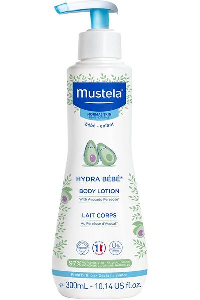 Mustela لوشن مرطب للجسم للأطفال من هيدرا بيبي، عضوي، بالأفوكادو، 300 مل