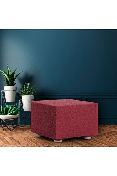 EYSA CONFECTIONES Husa bielastic PUF 60x60cm, Premium ROC, C/8 Bordo