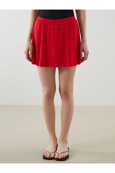 LC Waikiki Lcw Dream Red Matte Red Swimming Shorts Skirt