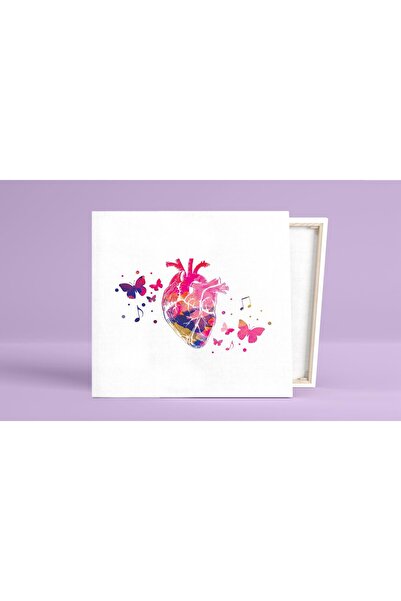 Prof Pictură pe pânză inimă-fluture cadou decorativ