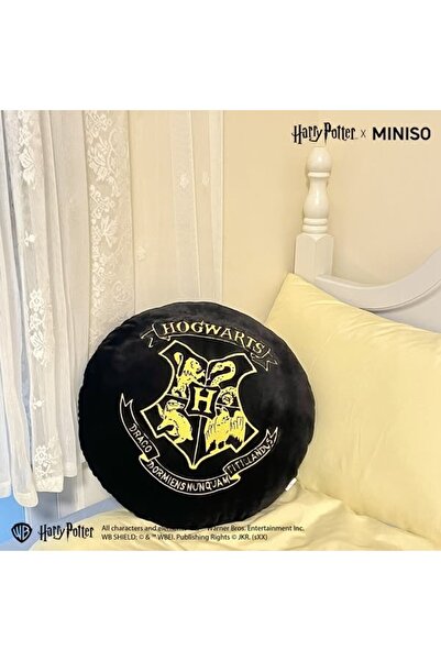 Miniso Harry Potter Hogwarts Lisanslı Yuvarlak Peluş Yastık (40Cm)