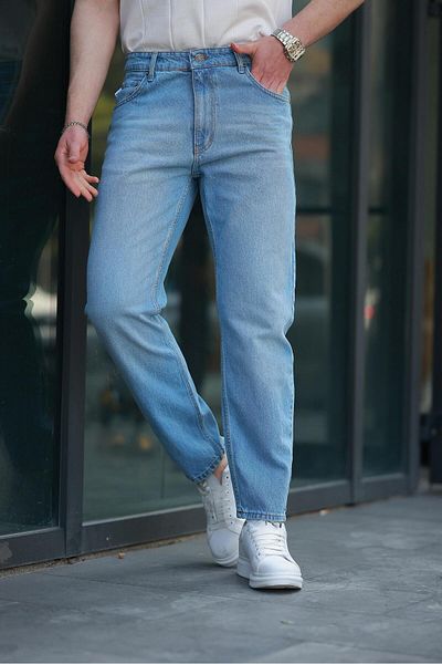 Madmext Pantaloni Jeans Albastru pentru bărbați E7419