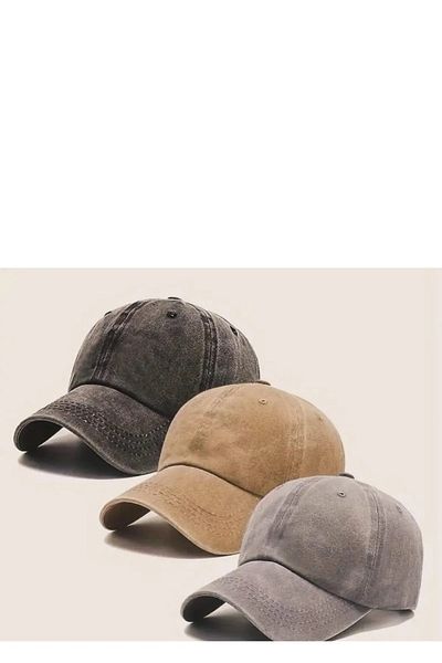 w white stars sports & wear Sports Hat Unisex 3 Kit Adjustable Stonewashed Distressed Jeans