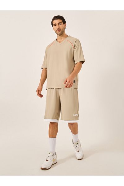 Styli Graphic Print Mesh Oversized T-Shirt
