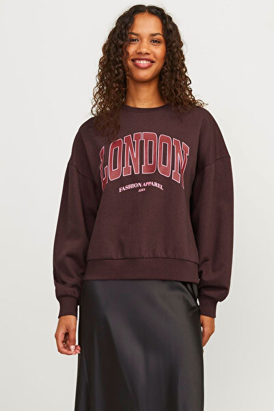 JJXX JXMERLE RLX SHORT LS CREW Mor Kadın Sweatshirt