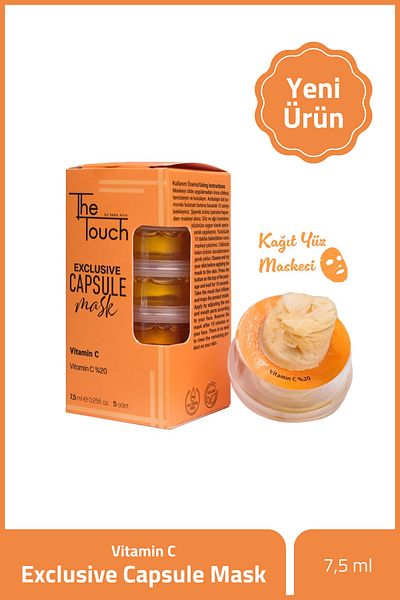 The Touch By Seda Altın Vitamin C Exclusive Capsule Face Mask 5 Pieces