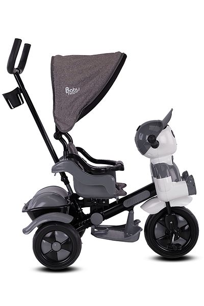 BabyHope 125A Yupi Triycle 3 Wheel Controlled Bicycle (with Pad) Gray