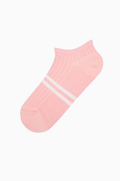 Penti Gerippte Streifen Rosa Blau 5 Stück Booties Socken
