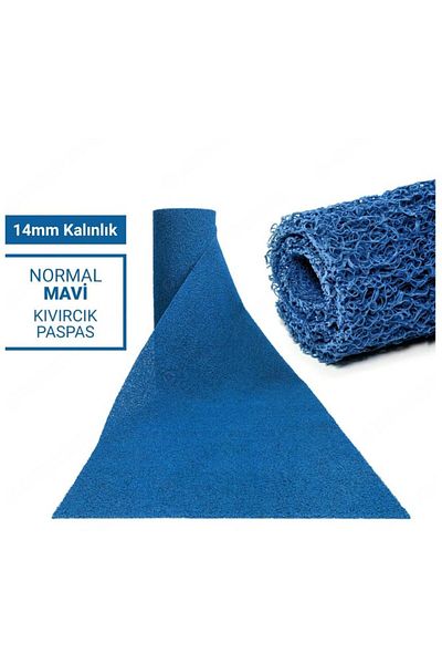 CYH 100X100Cm Blue Curly Mat-Fairy Mat Non-Slip Runner Lidia 14mm