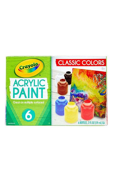 Crayola Acrylic Paint Set Classic Multicolor 5-10 Yrs