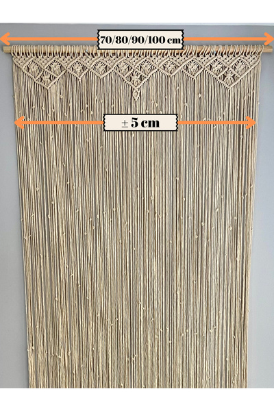 Shaya home Makrome Kapı Perdesi Kapı Süsü