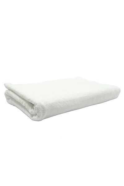 Kotonia Home Jacquard Towel - Beach, Plain, 70x140 Cm, 100% Cotton, 450 G/m², White