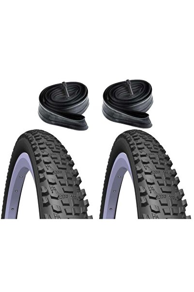 Mitas Blackcat 26x2.10 Bisiklet Lastik Seti 5mm Zırhlı 2 Dış 2 Iç Set
