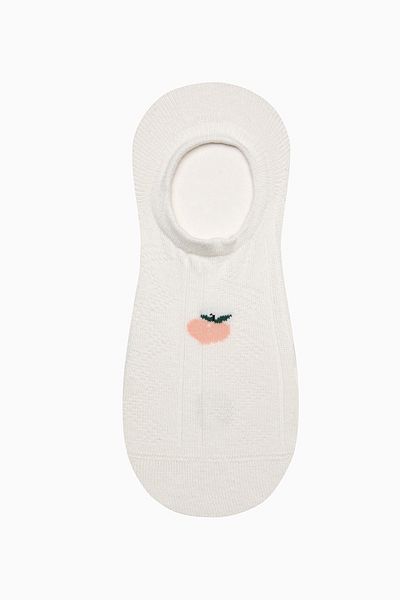 Penti Pfirsichfarbene 3-teilige Sneaker-Socken aus Jacquard