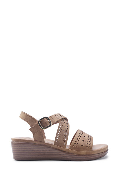 Polaris 5 Nokta 105513.Z5FX Camel Kadın Comfort Sandalet