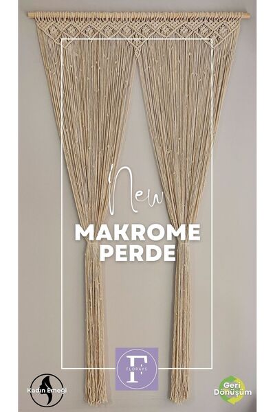 Shaya home Makrome Kapı Perdesi Kapı Süsü