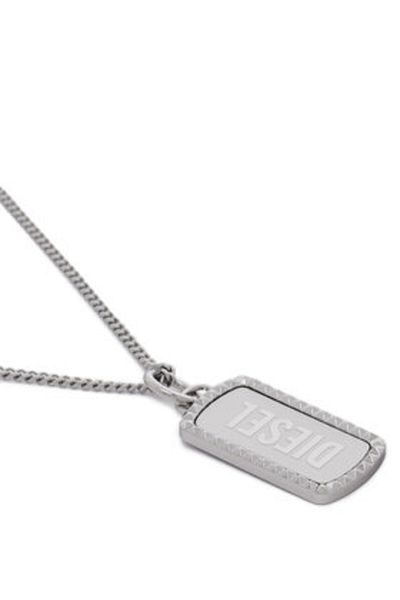 Diesel colier diesel barbatesc DX1455040 argintiu