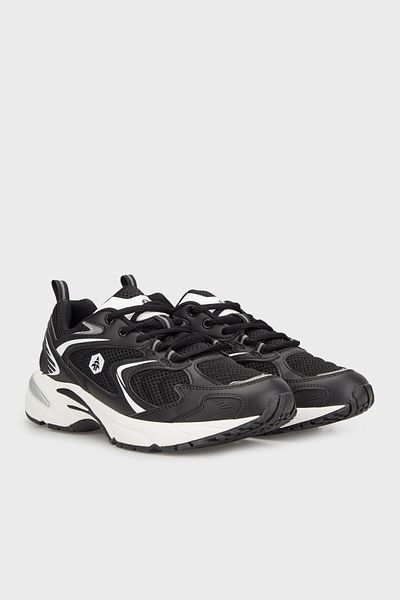 Hammer Jack Comfort Sole Lace-Up Casual Sports Sneaker Shoes Black-White