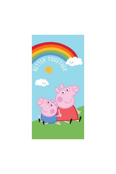 Peppa Pig Cotton bath towel, 70x140 cm, multicolor, Peppa Pig