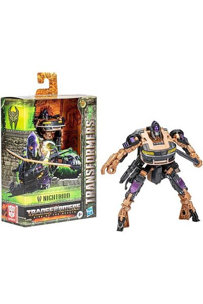 Hasbro Jucarie robot articulat 104 nightbird, deluxe class, transformers: rise of the beasts, 12.5 cm
