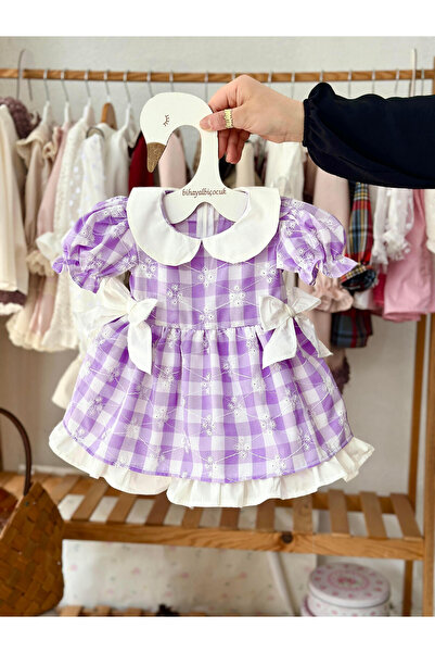 BİHAYALBİÇOCUK Nancy - Lila Yarım Kollu Elbise