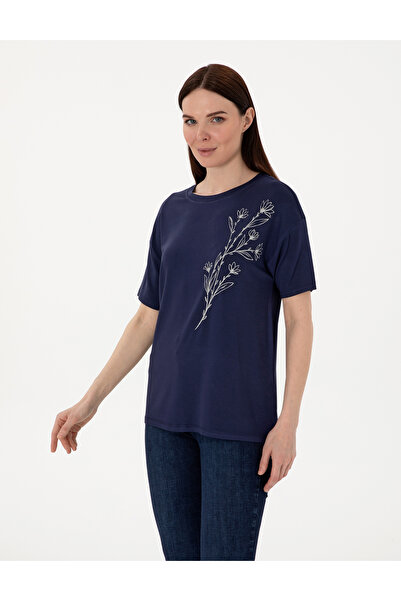 Pierre Cardin Μπλουζάκι Ναυτικό Μπλε με Άνετη Εφαρμογή 50307296-VR033