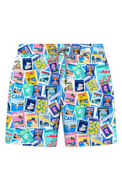John Frank ALL OVER MAYO ŞORT GTS MULTICOLOR