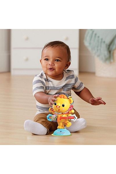 V-tech Leo Vtech rotating musical toy, 12.5 x 20.5 x 12.5 cm, in French
