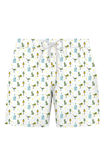 John Frank ALL OVER MAYO ŞORT GTS BEYAZ