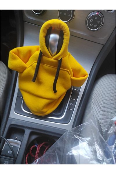 SNSTİCARET Shift Hoodie - Car Shift Apparel - Shift Fleece - Shift Hoodie Compatible with Any Vehicle Yellow
