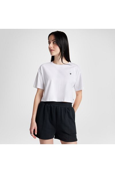 converse Sporty Boxy Women's White T-Shirt