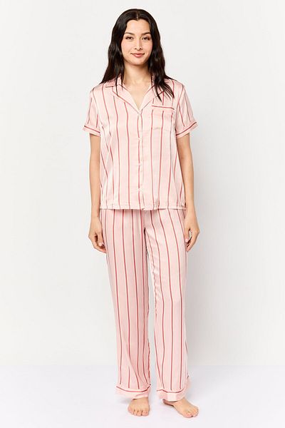NANETTE LEPORE Women 2 Pieces Yarn Dye Pajama Set, Multicolor