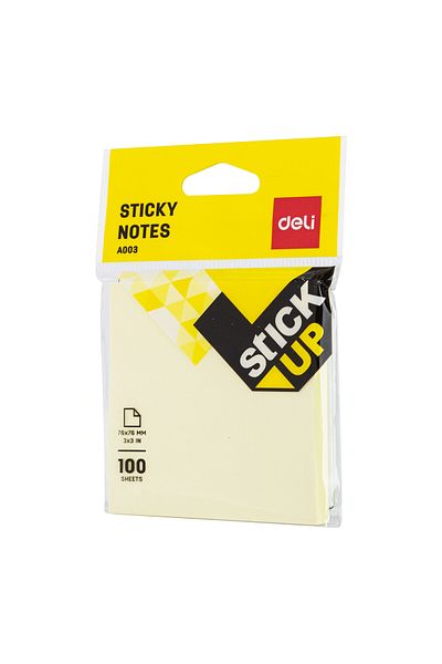 Deli Sticky Notes YELLOW EA00352