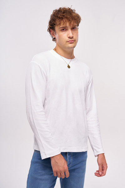 JB John Borners John Borners Men's Crew Neck Sweatshirt with Pin Sticker