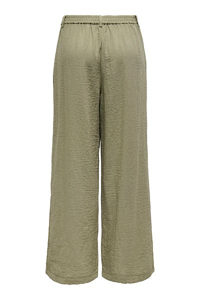 ONLY Women's Onlemıa Relaxed Cut Loose Wide Leg Elastic Waist Trousers 15347204 Khaki
