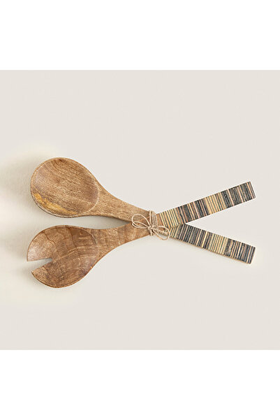 Chakra طقم تقديم سلطة سانيان - أزرق داكن طبيعي