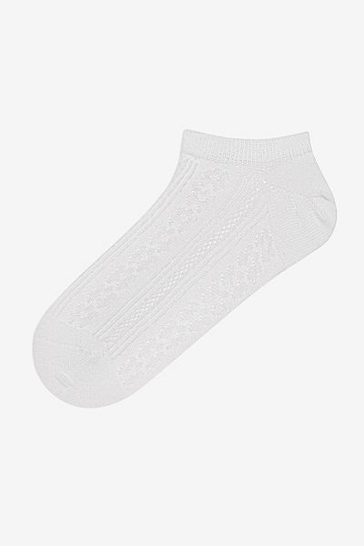 Penti Floral Jacquard Grau-Mintgrün 3 Stück Sneaker Socken