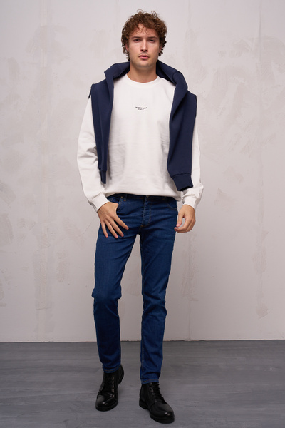 JB John Borners Ανδρικό φούτερ Double Face Butterfly Dream Interlock