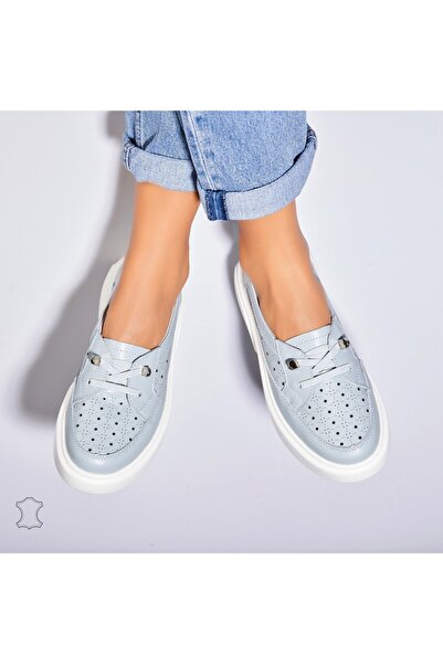 Joana Mocasini dama Piele Naturala Albastri Imre