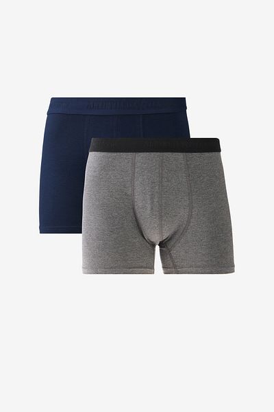 ALTINYILDIZ CLASSICS Ανδρικά εύκαμπτα μπόξερ από βαμβακερά Navy Blue-Anthracite 2 Pack
