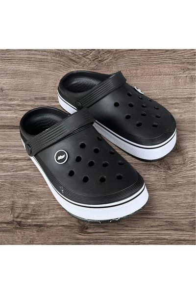 Sonimix Unisex Black Soft Orthopedic Soft Sole Closed Front Slippers Sandals