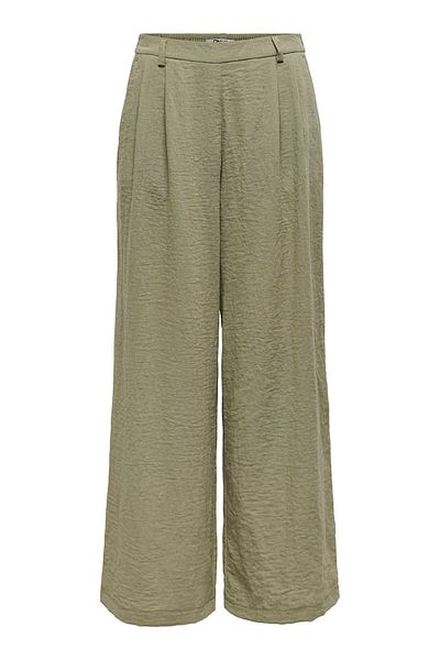 ONLY Women's Onlemıa Relaxed Cut Loose Wide Leg Elastic Waist Trousers 15347204 Khaki