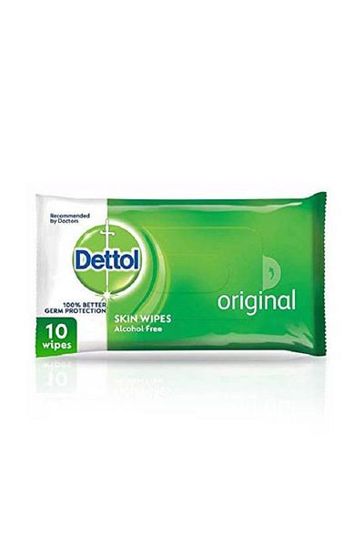 Dettol ANTBACTERIAL WIPES SKINCARE 10S