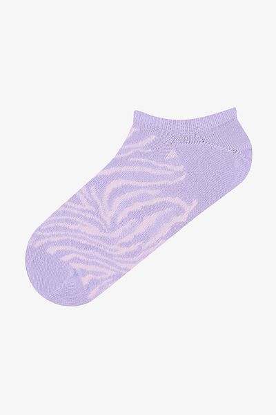 Penti 3-teilige Sneaker-Socken mit Tiermuster in Rosa und Weiß