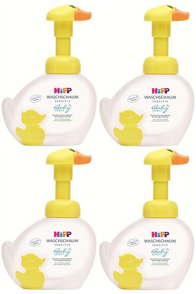Hipp Babysanft Baby/Child Hand Washing Foam 250ml with Pump (Set of 4)